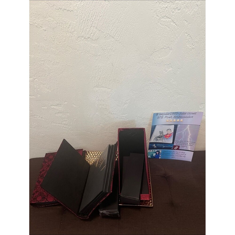 #2283*Elegant Burgundy Compact Accordion Photos Album- Accessories - Picture 2 of 13